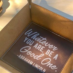 Leather Trinket Tray